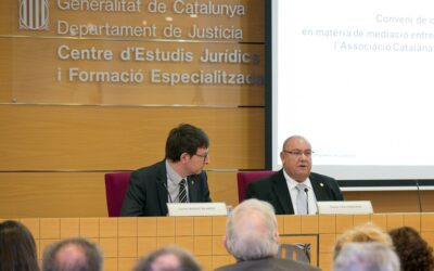 CONVENI AMB EL DEPARTAMENT DE JUSTÍCA EN MATÈRIA DE MEDIACIÓ