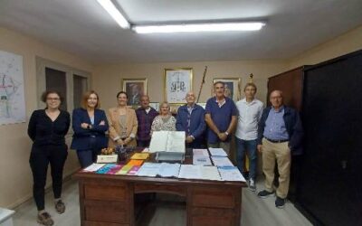 VISITA DEL CONSISTORI AL JUTJAT DE PAU I REGISTRE CIVIL DE MONTBRIÓ DEL CAMP