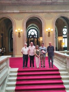 Reunió al Parlament de Catalunya.
